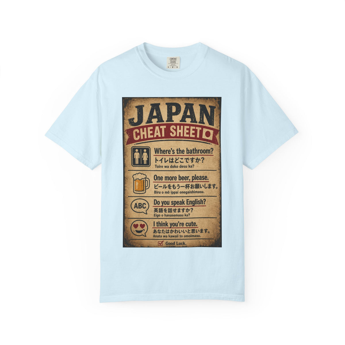 Vintage Japan Cheat Sheet T-Shirt
