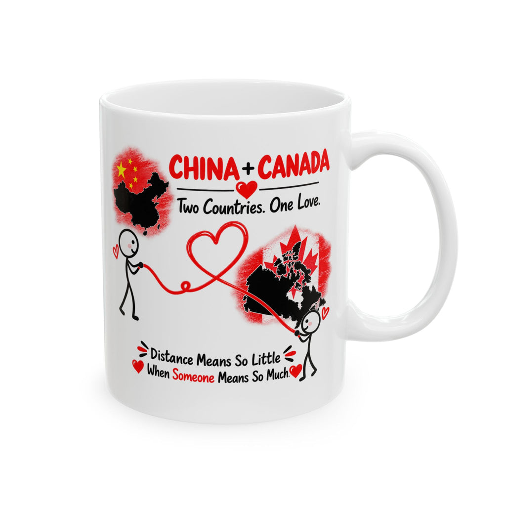 China & Canada Couple Mug