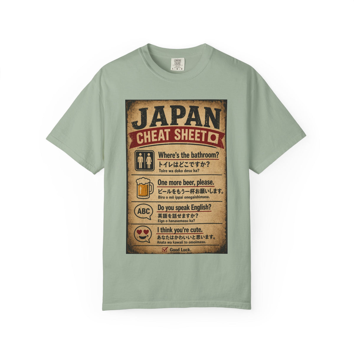 Vintage Japan Cheat Sheet T-Shirt