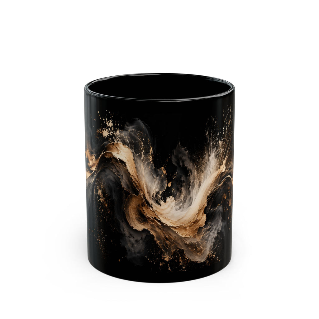 Black & Gold Abstract Mug