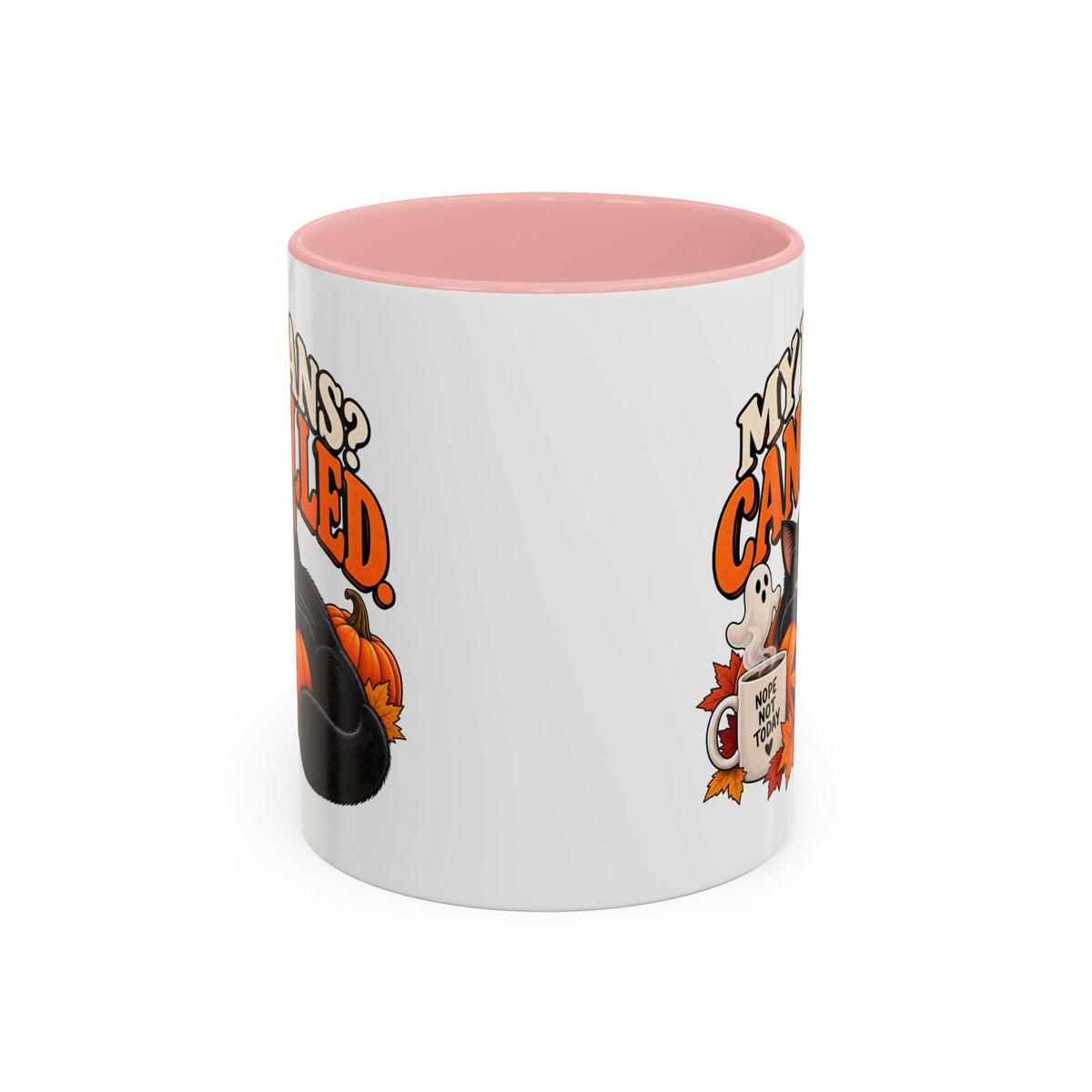 My Plans? Cancelled. Halloween Black Cat Mug