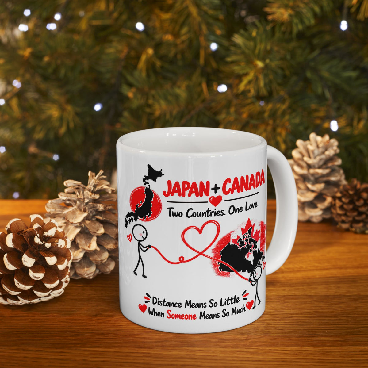 Japan & Canada Couple Mug