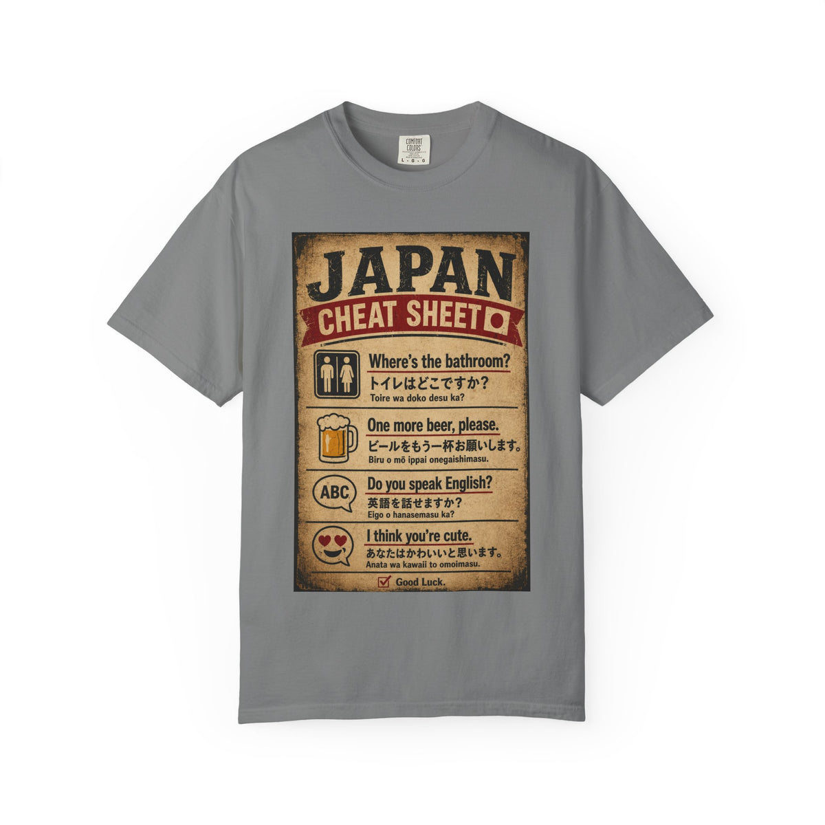 Vintage Japan Cheat Sheet T-Shirt