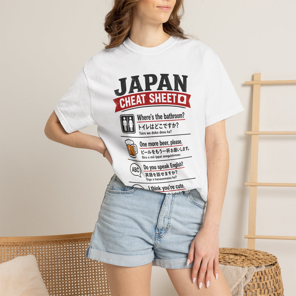 Funny Japan Cheat Sheet Travel T-Shirt