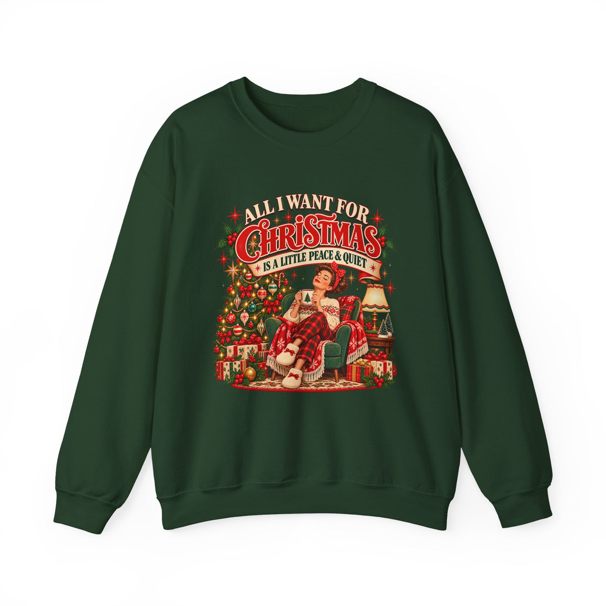 A Little Peace & Quiet Christmas Sweatshirt