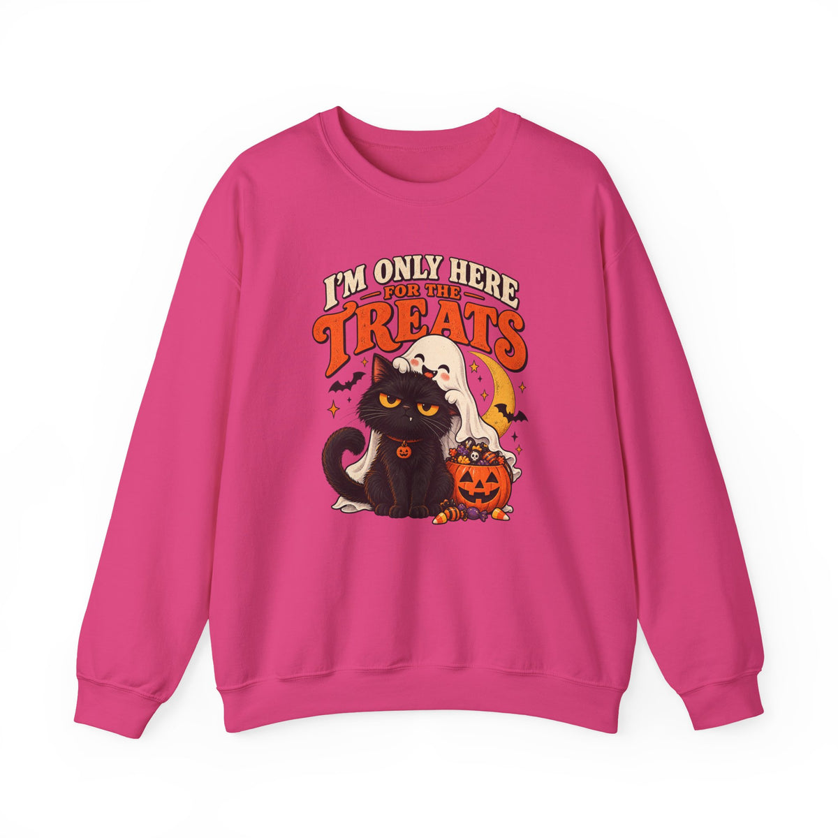 I’m Only Here for the Treats Black Cat Sweatshirt