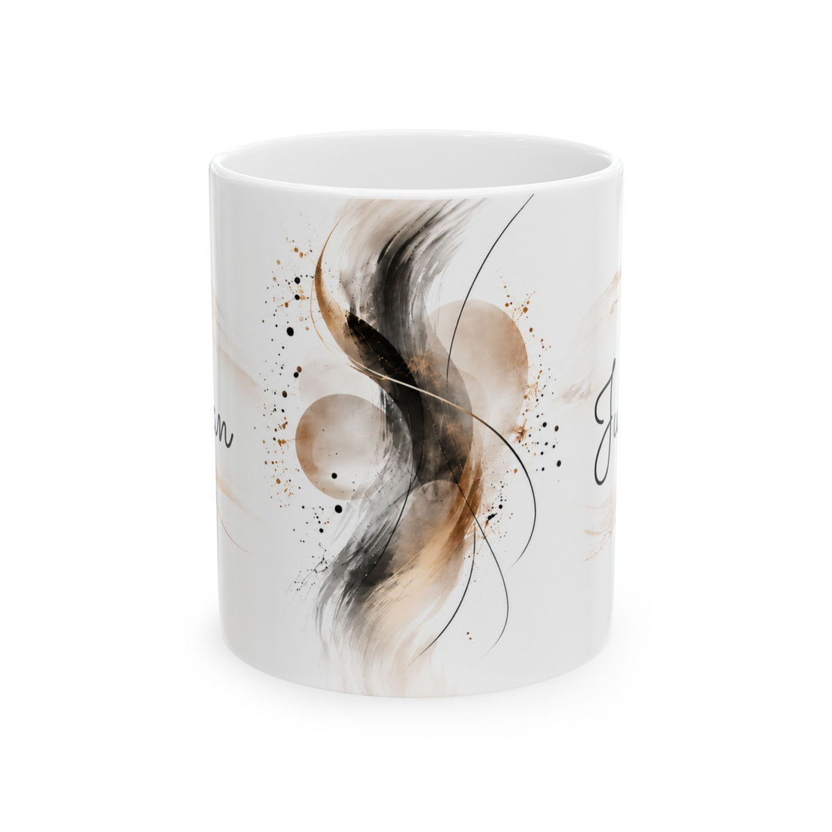 Personalized Abstract Name Mug