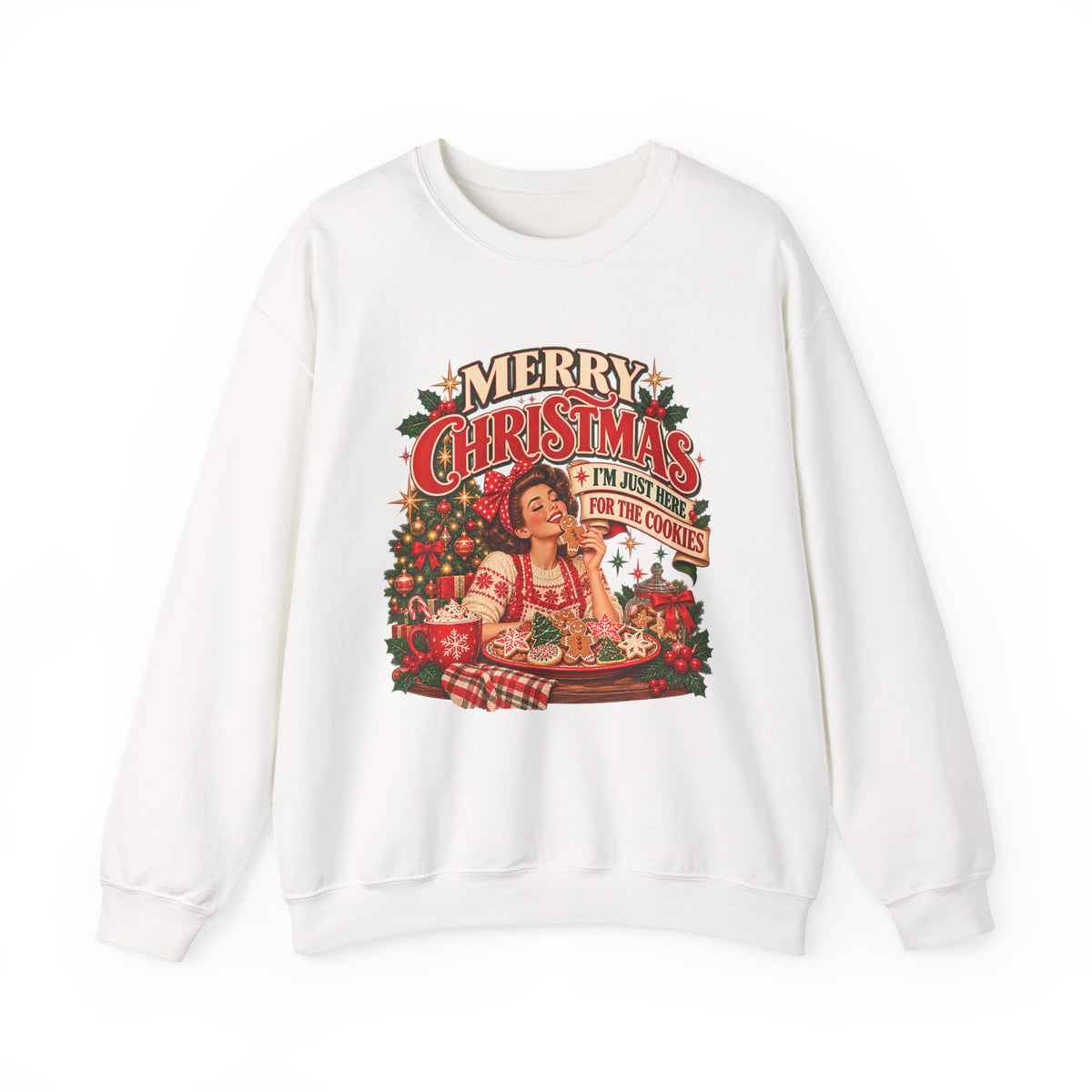 I’m Just Here for the Cookies Christmas Sweatshirt