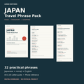 Japan Travel Phrase Pack – Food, Transport & Shopping